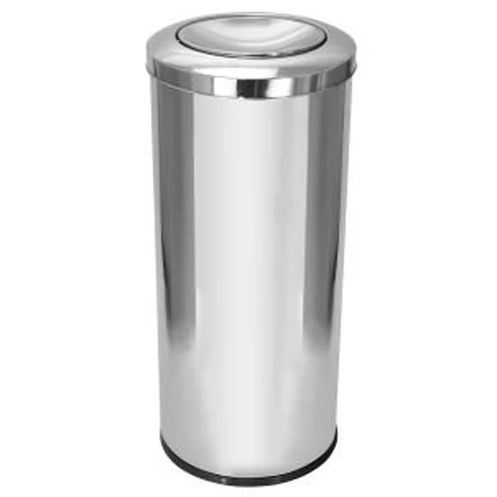 Lixeira Em Aço Inox Com Tampa Meia Esfera 50L Binnox