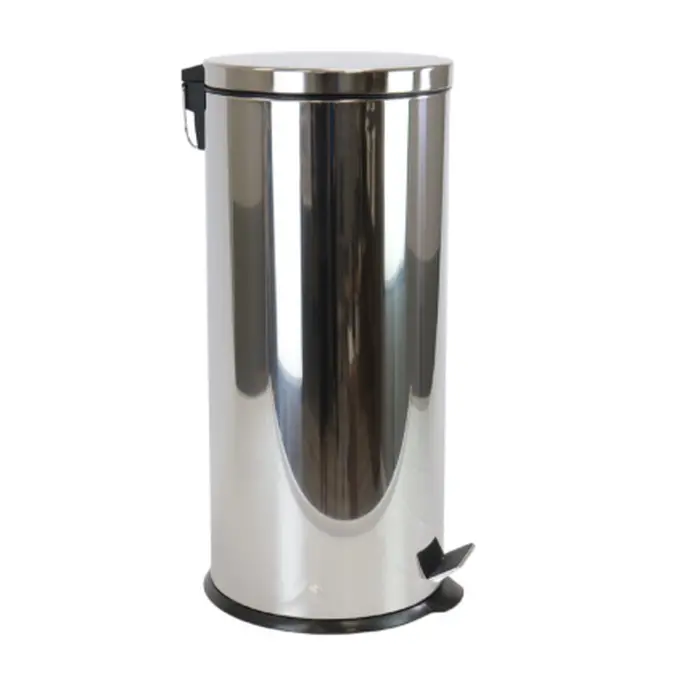 Lixeira em Aço Inox com Pedal - 30 Litros