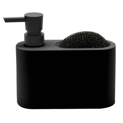 Dispenser p/ detergente e esponja preto Acqua – Mood
