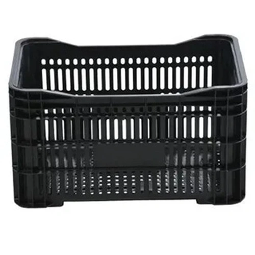 Caixa Plástica Agrícola Vazada - 25 kg 46 Litros - PRETA