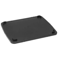 Tampa para Caixa Plástica Empilhável 36L E 61L - PRETA - imagem 1