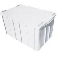 Caixa Organizadora 130 Litros - Com Tampa - Branca - imagem 1