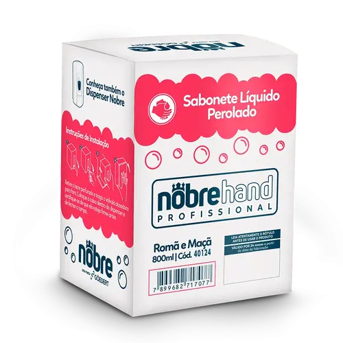 Sabonete Líquido – Romã e Maçã – Refil Bag 800ml – Nobre Hand