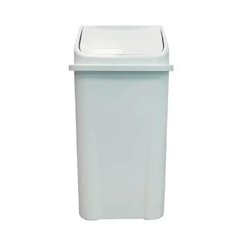 Lixeira Plástica Basculante injetada 100 Litros - BRANCA