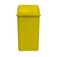 Lixeira Plástica Basculante injetada 100 Litros - AMARELA - imagem 1