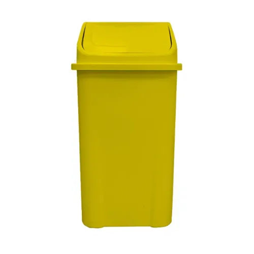 Lixeira Plástica Basculante injetada 100 Litros - AMARELA