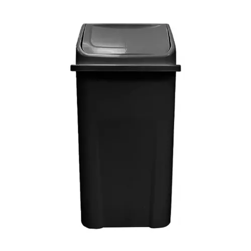 Lixeira Plástica Basculante injetada 100 Litros - PRETA