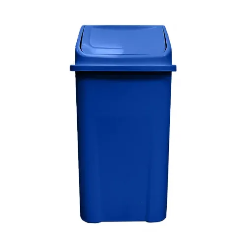 Lixeira Plástica Basculante injetada 100 Litros - AZUL