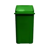 Lixeira Plástica Basculante injetada 100 Litros - VERDE - imagem 1