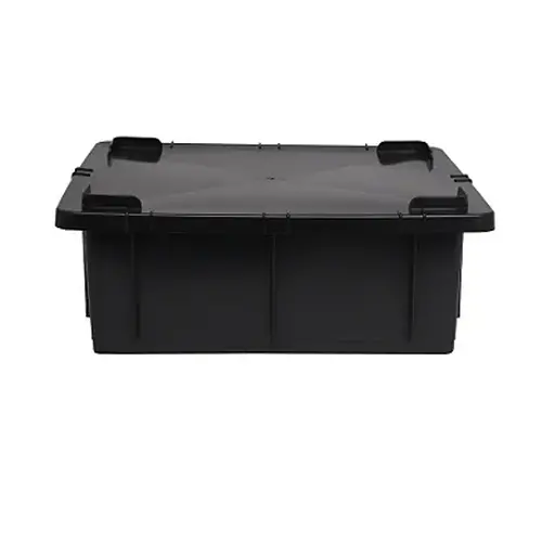 Caixa Organizadora 15 Litros - Com Tampa - PRETA