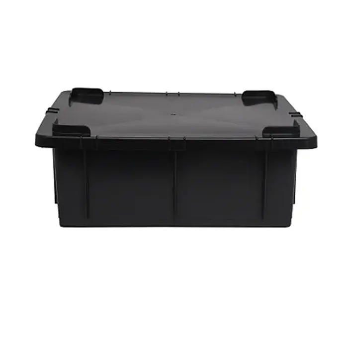 Caixa Organizadora 15 Litros - Com Tampa - PRETA