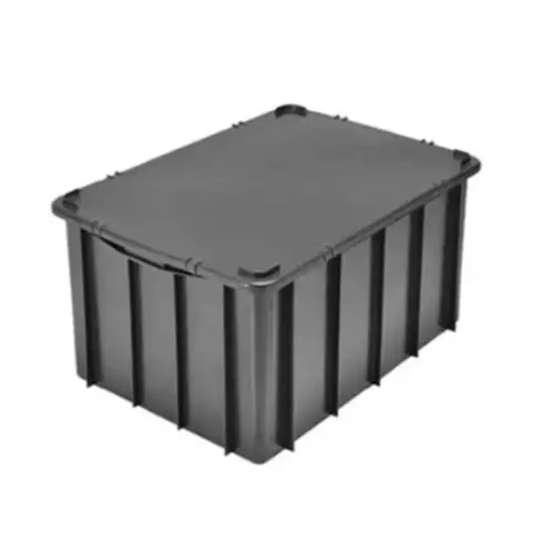 Caixa Organizadora 61 litros - Com Tampa - PRETO