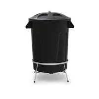 Lixeira Plástica Com Pedal em Aço 100 litros - Diversas Cores Disponíveis - imagem 1