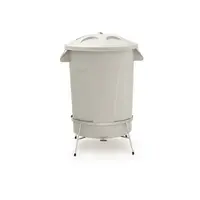 Lixeira Plástica Com Pedal em Aço 60 litros - Diversas Cores Disponíveis - imagem 2