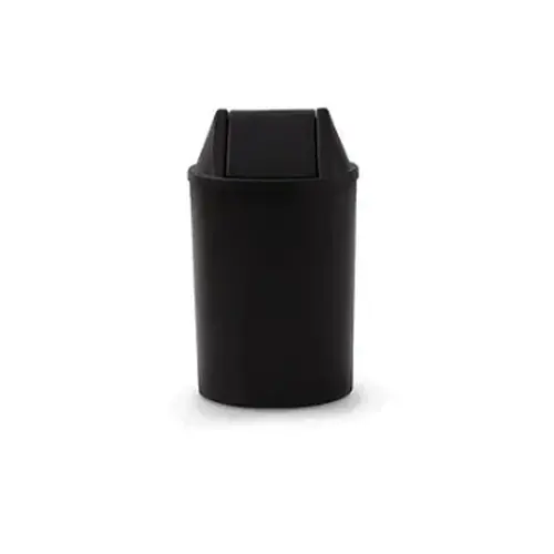 Cesto de Lixo 15 litros com Tampa Basculante - PRETO