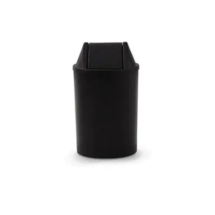 Cesto de Lixo 15 litros com Tampa Basculante - PRETO
