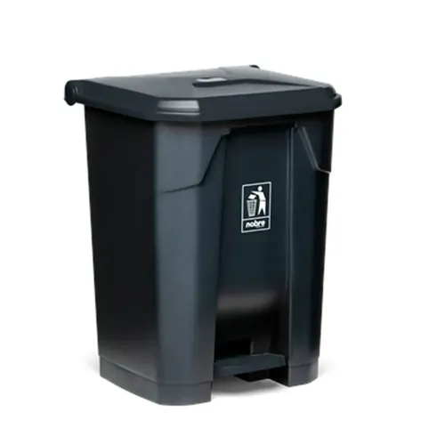 Lixeira Plástica 80 Litros com Pedal Cinza – Nobre