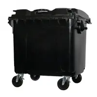 Container de Plástico Injetado 1000 Litros - PRETO - imagem 1