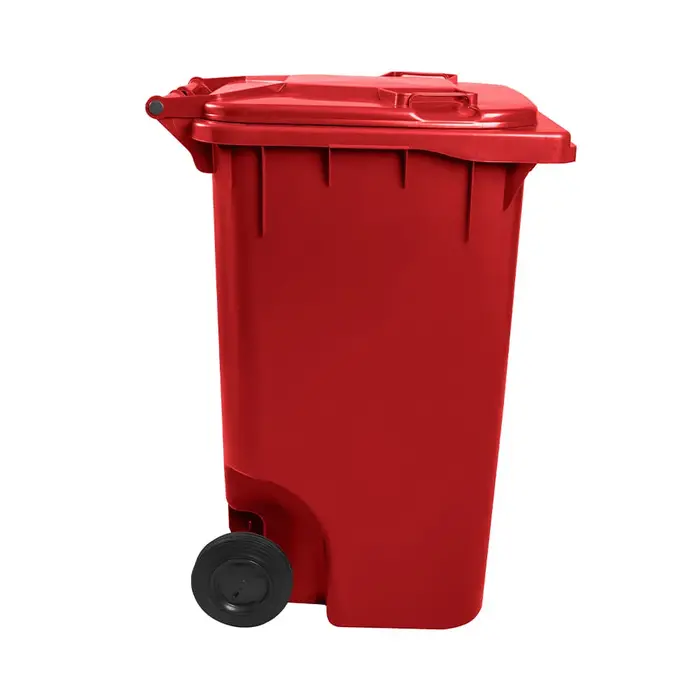 Carro Coletor 240 Litros - VERMELHO