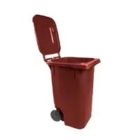 Carro Coletor 240 Litros - MARROM - imagem 5