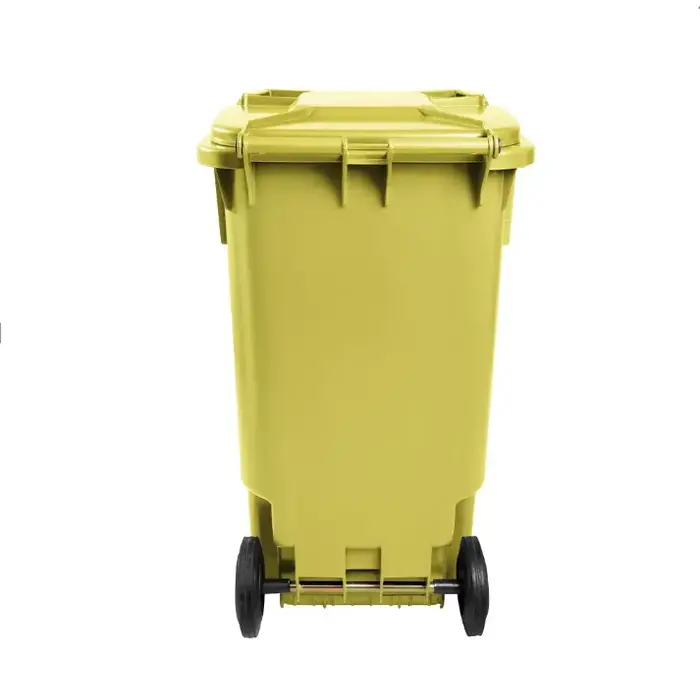 Carro Coletor de Lixo 240 Litros Amarelo