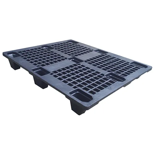 Eco Pallet de Plástico Vazado 1,00x120M - PRETO