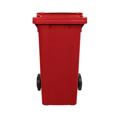 Contêiner de Lixo ou Lixeira 120 Litros Vermelho