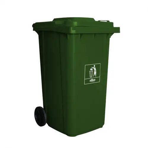Carro Coletor de lixo Mod. Europeu 240 litros - VERDE