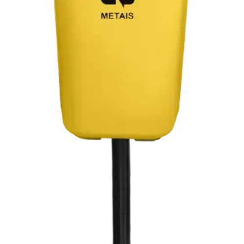 Lixeira Papeleira Gruplast Com Poste 50 Litros Cor: AMARELO