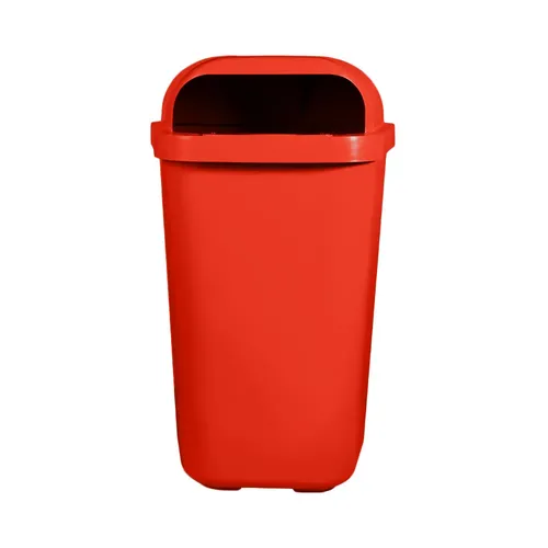 Lixeira Individual Coleta Seletiva com Suporte 50 Litros Vermelha