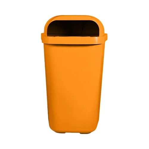 Lixeira Individual Coleta Seletiva Com Suporte 50 Litros Laranja