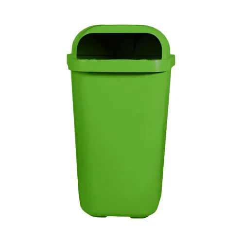 Lixeira Individual Coleta Seletiva Com Suporte Verde 50L