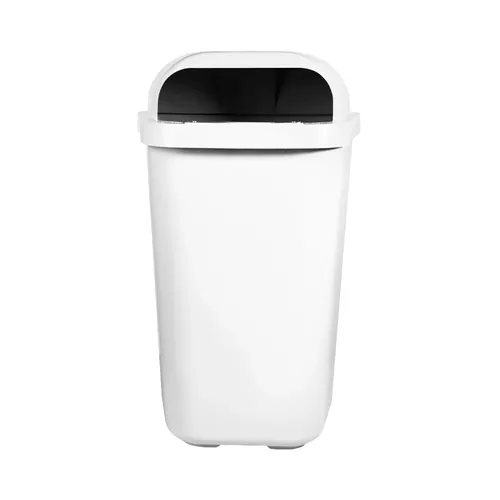 Lixeira Individual Coleta Seletiva Com Suporte Branca 50L