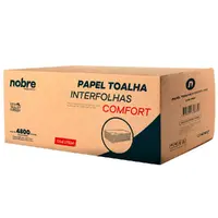 Papel Toalha Interfolhas - Comfort - 20x23 cm - c/ 4.800 folhas - Nobre - imagem 1