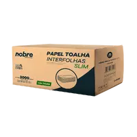 Papel Toalha Interfolhas Slim - 20x20 cm - c/ 2.000 folhas - Nobre - imagem 1