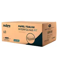Papel Toalha Interfolhas Fit - 20x20 cm - c/ 4.800 folhas - Nobre - imagem 1