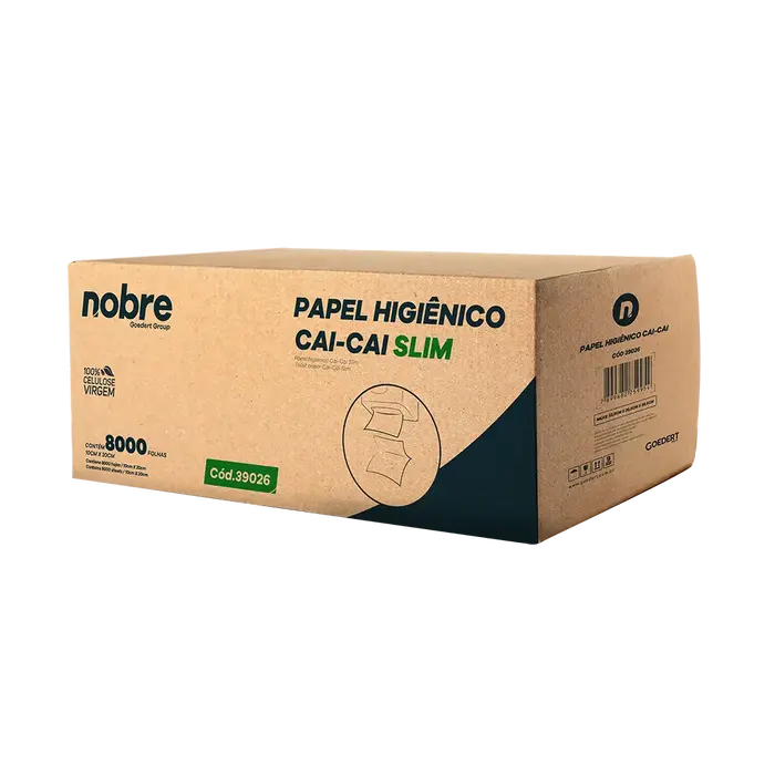 Papel Higiênico Cai Cai - 10x20 cm - c/ 8.000 folhas - Nobre