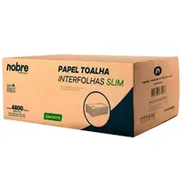 Papel Toalha Interfolhas Slim - 20x20 cm - com 4.800 folhas - Nobre - imagem 1