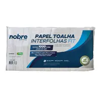 Papel Toalha Interfolha Fit - 20x20cm - c/1000fls. - Nobre - imagem 1