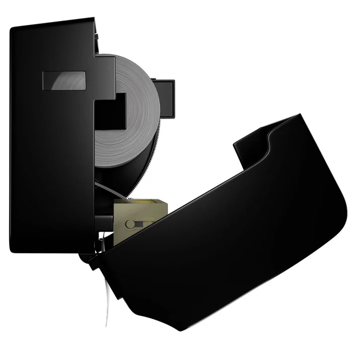 Dispenser c/ Alavanca - p/ Papel Toalha Bobina - Preto- Nobre