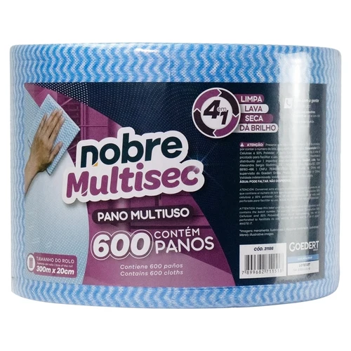 Pano Multiuso Slim 20cm x 300m Nobre