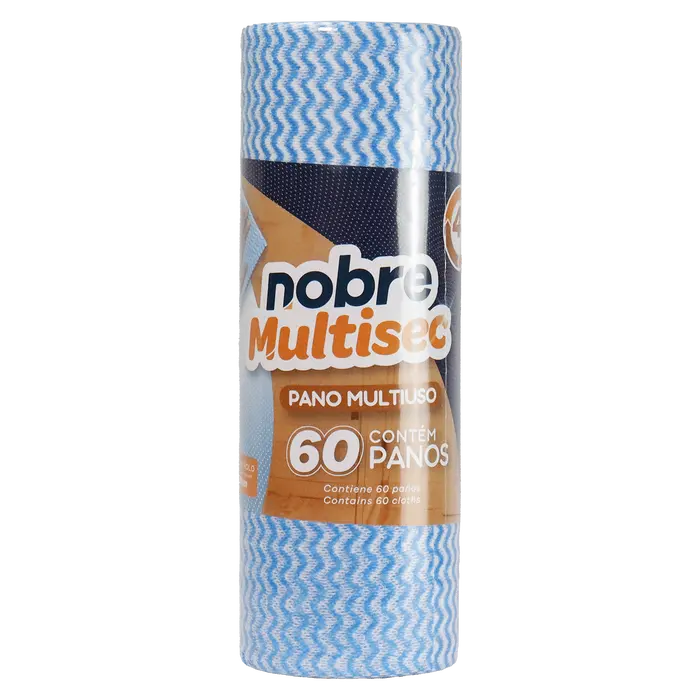 Pano multiuso (rolo c/28cm x 30m picotado aprox. 50cm) azul – Nobre