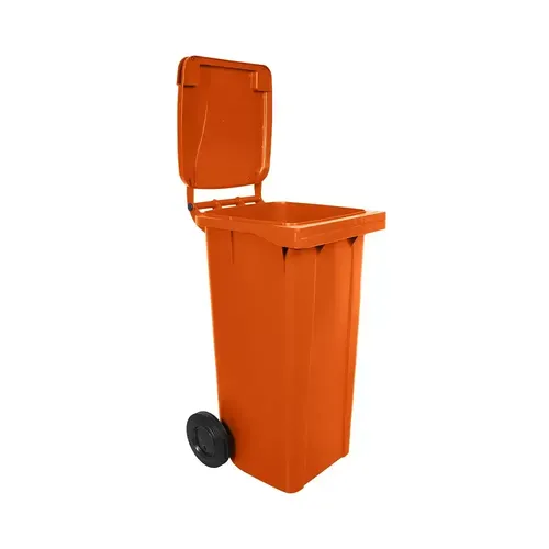 Contentor de Lixo 120 Litros – Sem Pedal - LARANJA