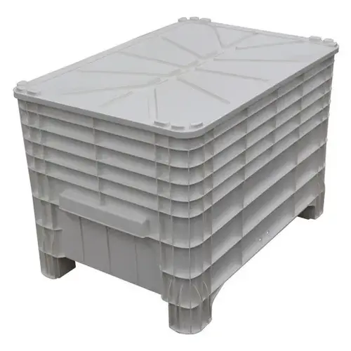 Caixa Plástica Branca 372 Litros com Tampa