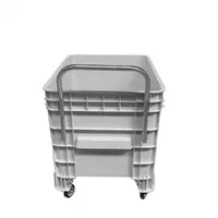 Carrinho Coletor  Para Condominio 372 Litros Completa  Branca Com Puxador Frontal - imagem 2