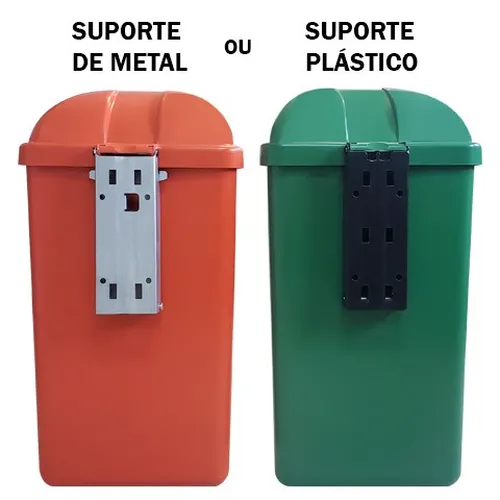 Conjunto Coleta Seletiva 50 Litros 2 Lixeiras 