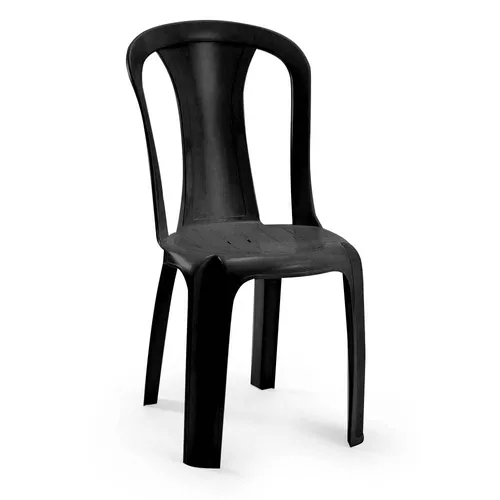 Cadeira Plástica Bistro Ametista Preta