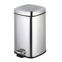 Lixeira Inox Quadrada com Pedal – 20 Litros - imagem 1