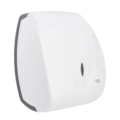 Kit Dispensers Velox Branco – Sabonete 800ml + Papel Toalha + Papel Higiênico Rolão