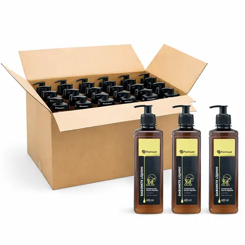 Sabonete Líquido Refil Kit Banho Flor de Algodão 400ml – Caixa com 12 Unidades